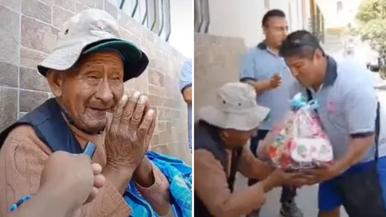Exalumnos sorprenden a vendedor ambulante que los ayudó hace 25 años.