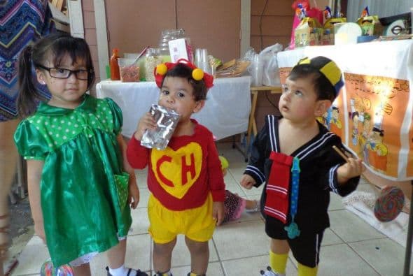 Rubicelia Torres también nos compartió otra imagen en la que aparecen tres lindos personajes del Chavo.