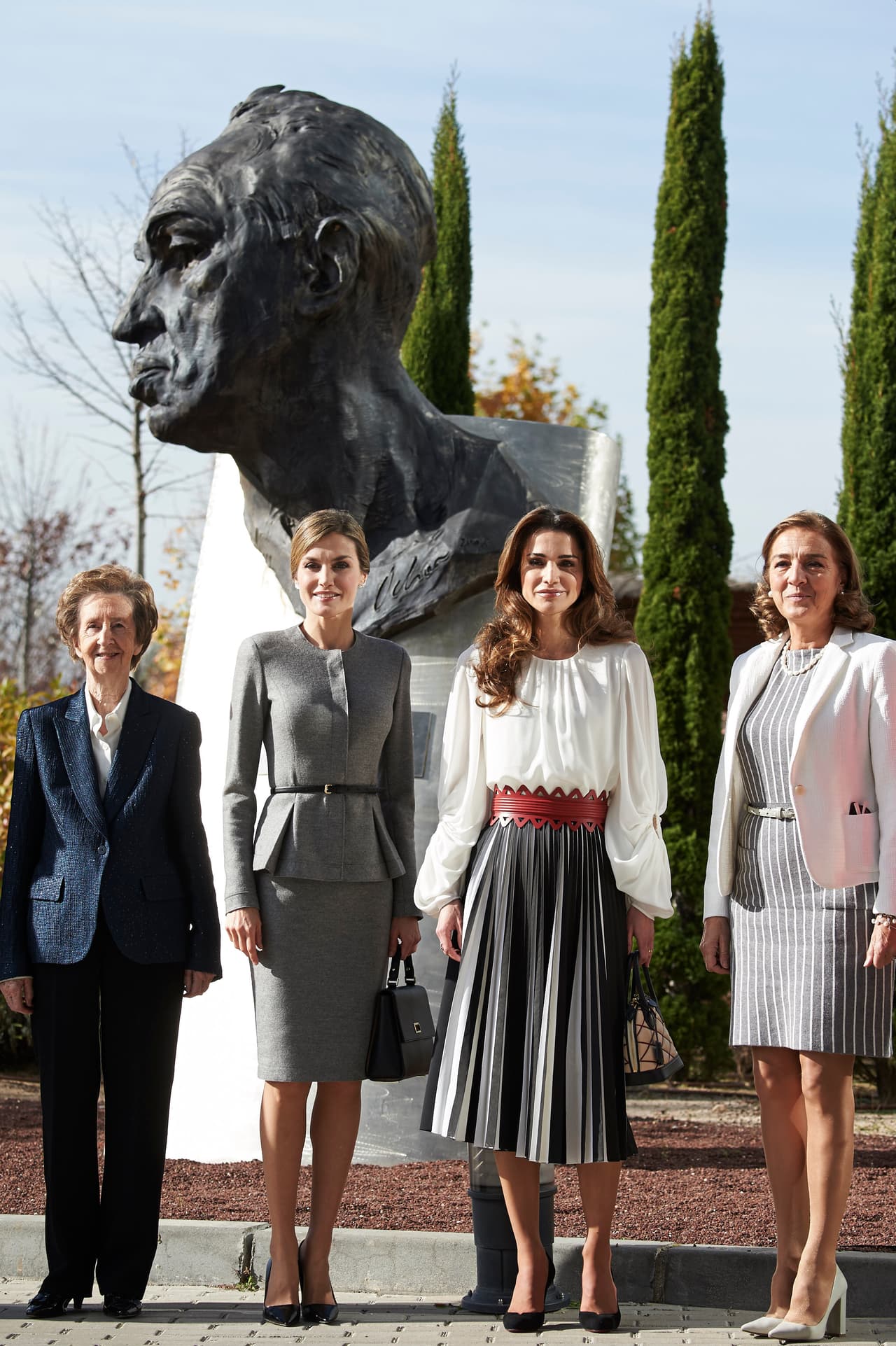 La Reina Letizia recibió la visita de la Reina Rania de Jordania.