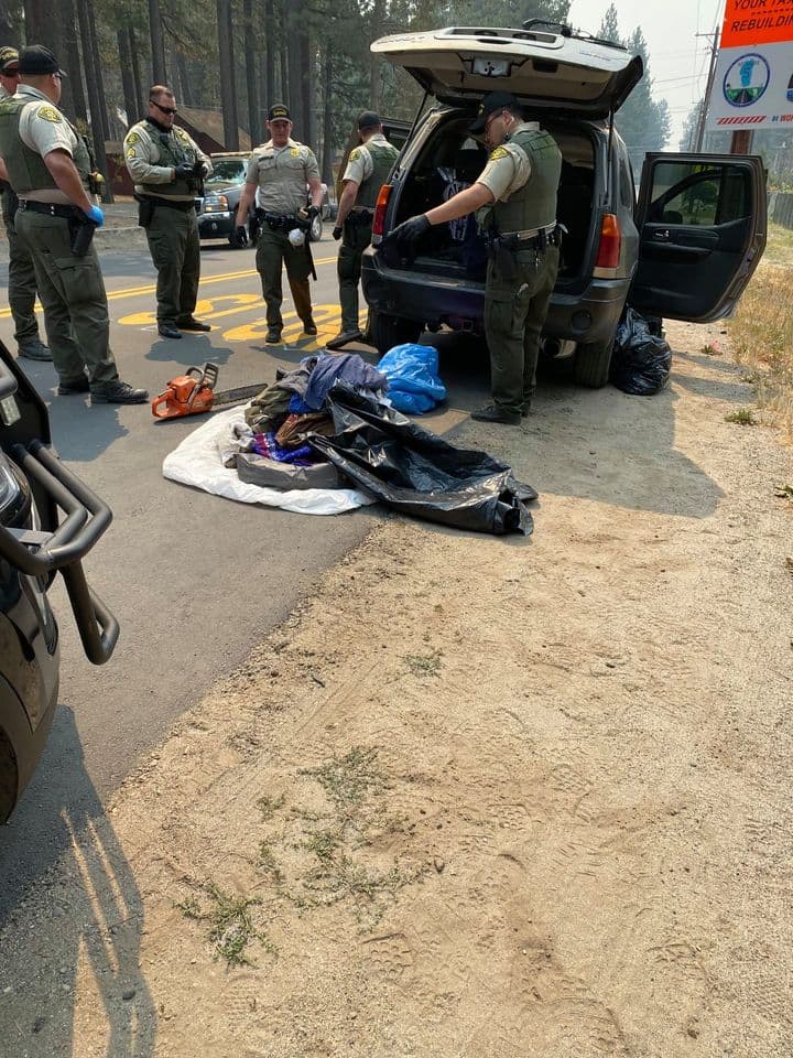 En los días después de la evacuación de South Lake Tahoe por el
<a href="https://www.fire.ca.gov/incidents/2021/8/14/caldor-fire/" target="_blank">incendio Caldor</a>, agencias del orden de todo California han estado patrullado las zonas evacuadas.