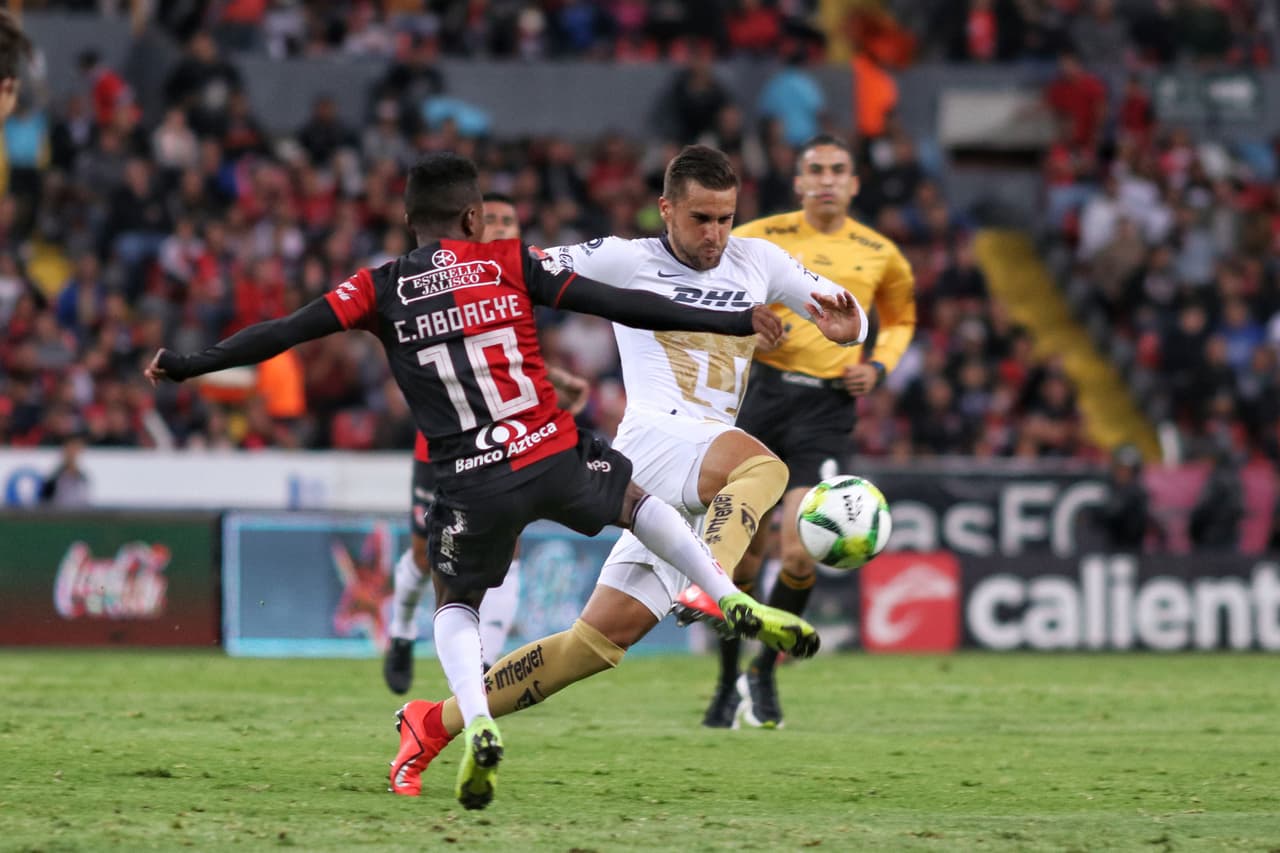Pumas no bajó las revoluciones tras el gol y el Atlas se quedó algo desconcertado porque la igualada cayó muy pronto, no hubo tiempo de ajustar.