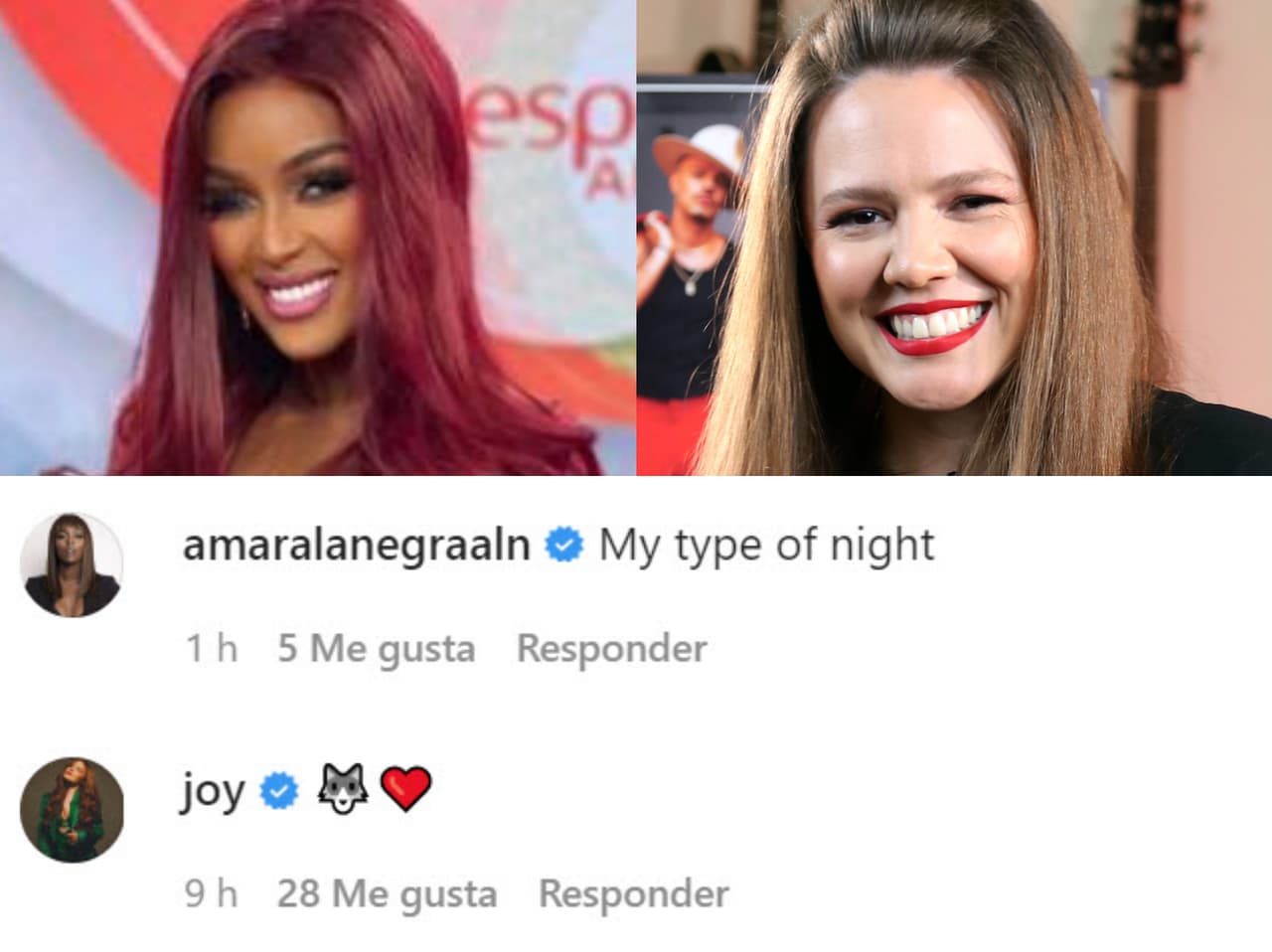 Amara La Negra y Joy Huerta fueron algunas de las famosas que reaccionaron a la foto de Chiquis.
<br>