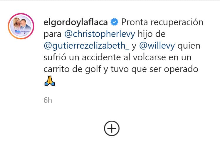 Según la información que se conoce hasta ahora, el joven se accidentó 
<b>"al volcarse en un carrito de golf".</b>