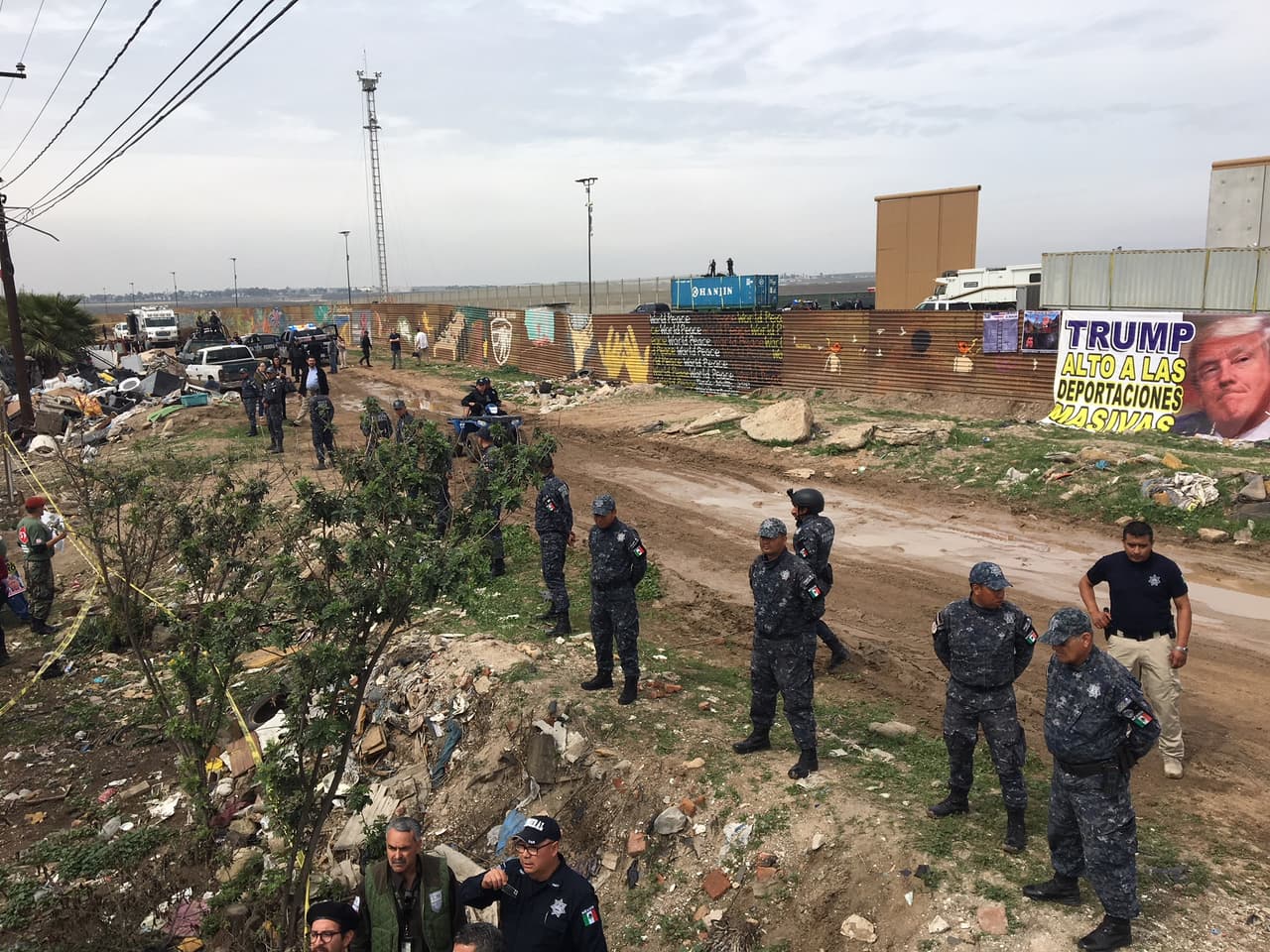 La construcción del muro fronterizo continúa ocupando un puesto importante en la agenda de Trump.