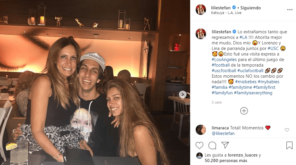 La Flaca y Lina aprovechan cada espacio que tienen para realizar visitas “exprés” a Los Ángeles y pasar momentos con Lorenzo. “Ahorita mejor me mudo, Dios mío” comentó Lili en esta imagen que compartió el 24 de noviembre cuando fue a visitar a su hijo y destacó que “estos momentos no los cambio por nada”.