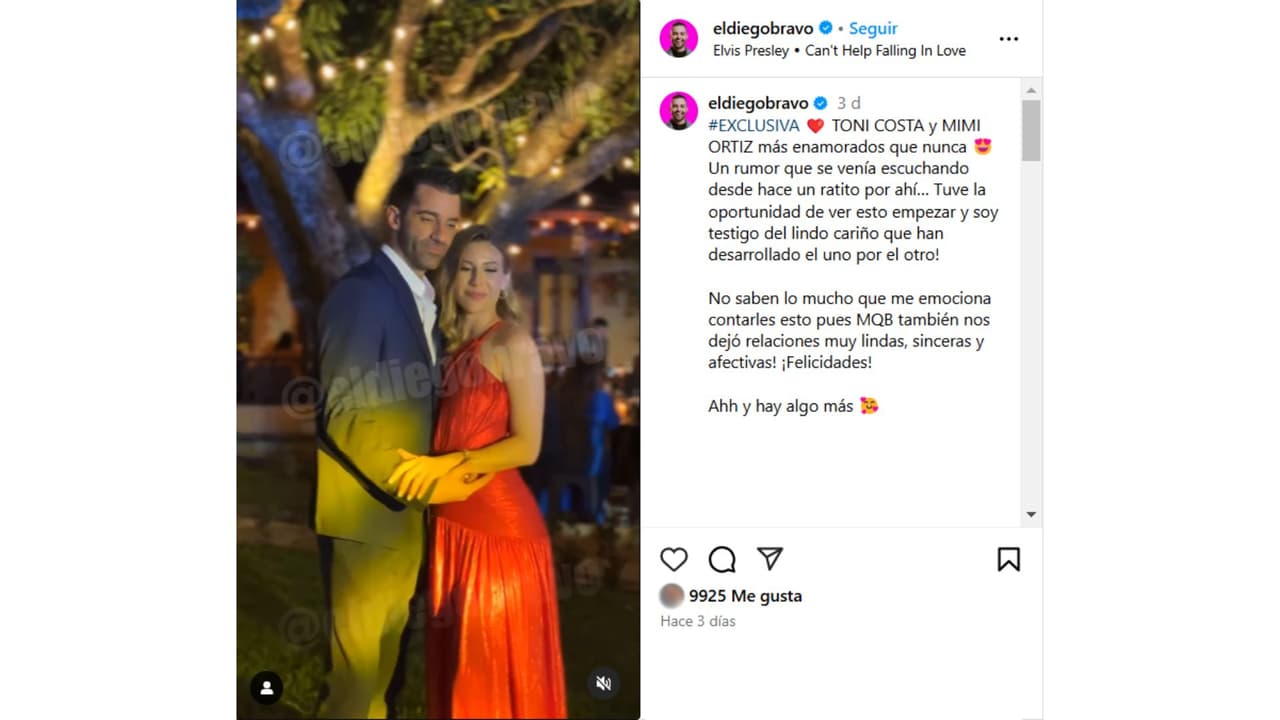 Mimi Ortiz sería la nueva novia de Toni Costa.