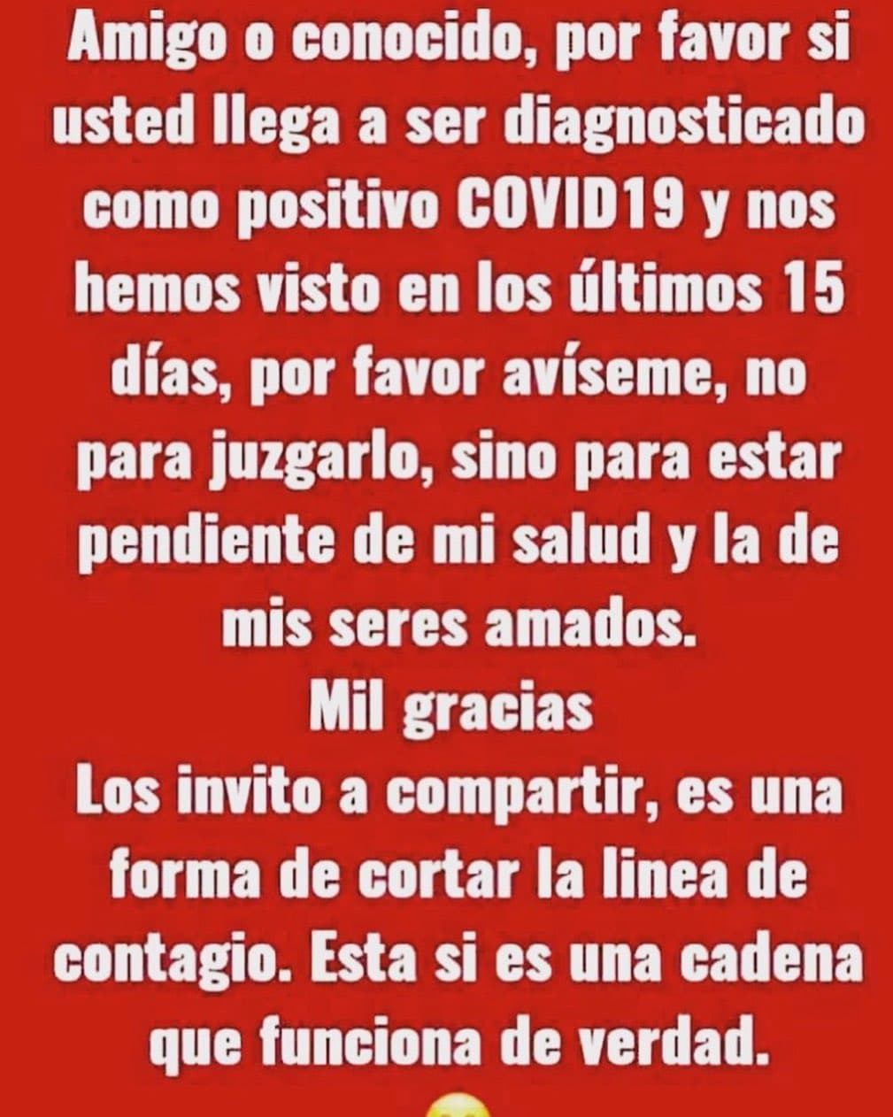 Como parte de la información que puede ayudarnos a salvar la vida es esto: saber si alguno de nuestros cercanos ha dado positivo a covid-19. Cristy Bernal compartió este valioso consejo a través de Instagram.