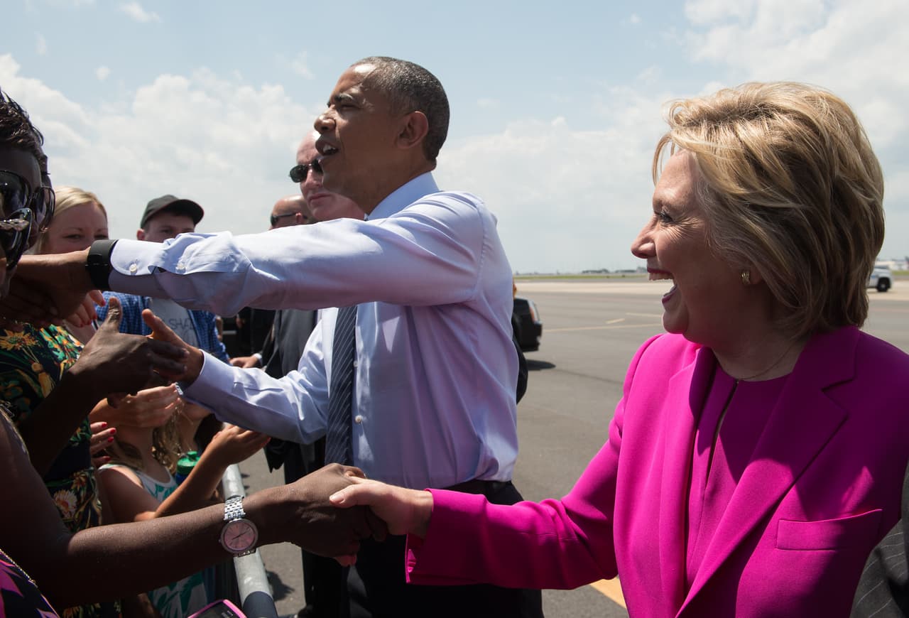 Yo quiero 75 más", dijo al comienzo de su presentación Clinton y agregó que quiere generar más trabajo.