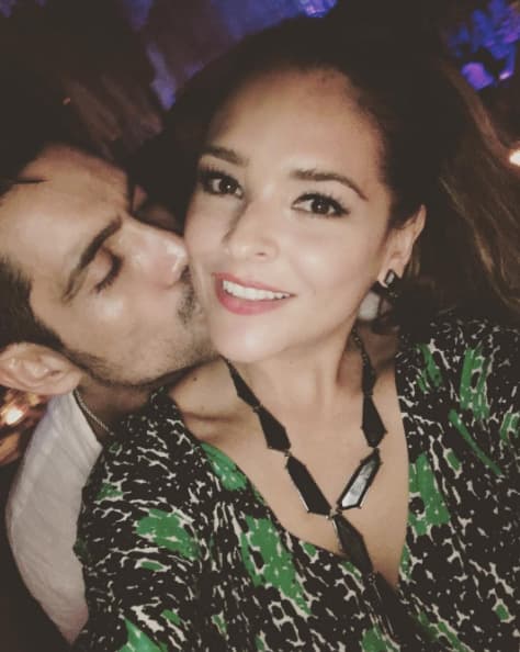 Aunque Juan Pablo Gil brilló por su ausencia, la actriz se divirtió a lo grande.