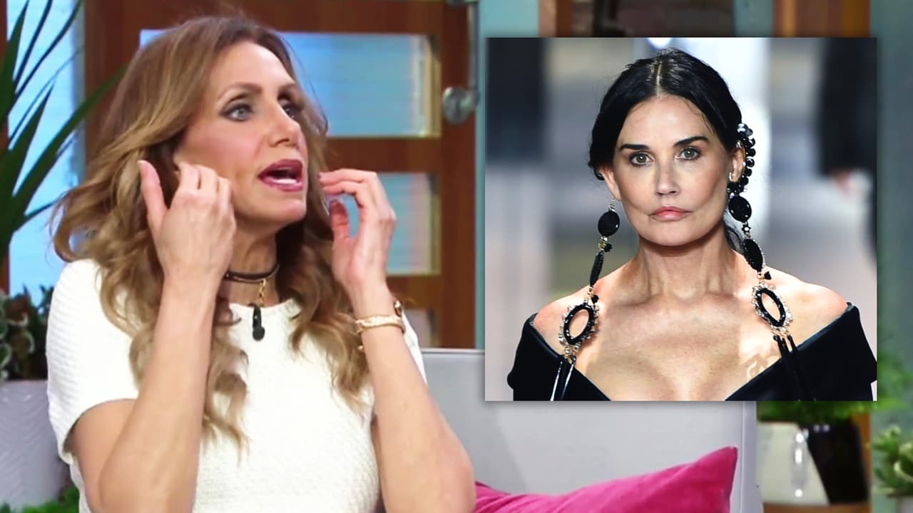 Demi Moore luce diferente y Lili Estefan cree que “se le fue la baby fat” de la cara