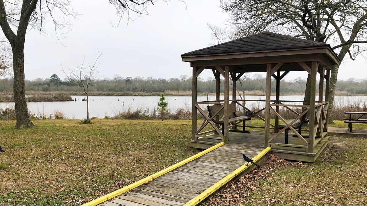 Es posible hacer un picnic o un asado a orillas del Armand Bayou.