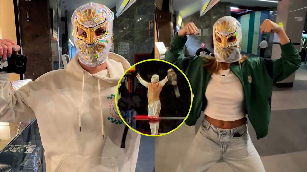 Sandra Paños cambia el futbol por la lucha libre: ¡Es nueva fan de Místico!