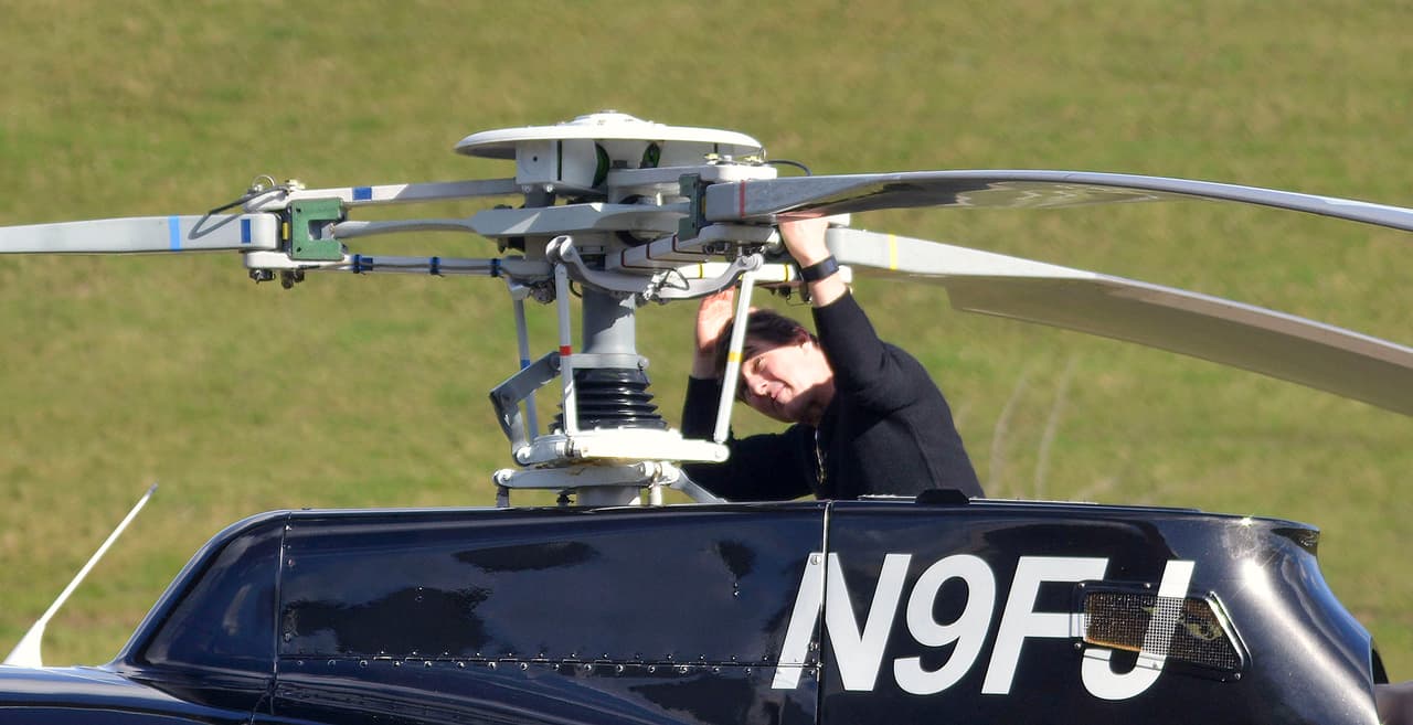 Luego checó que las hélices estuvieran perfectas.