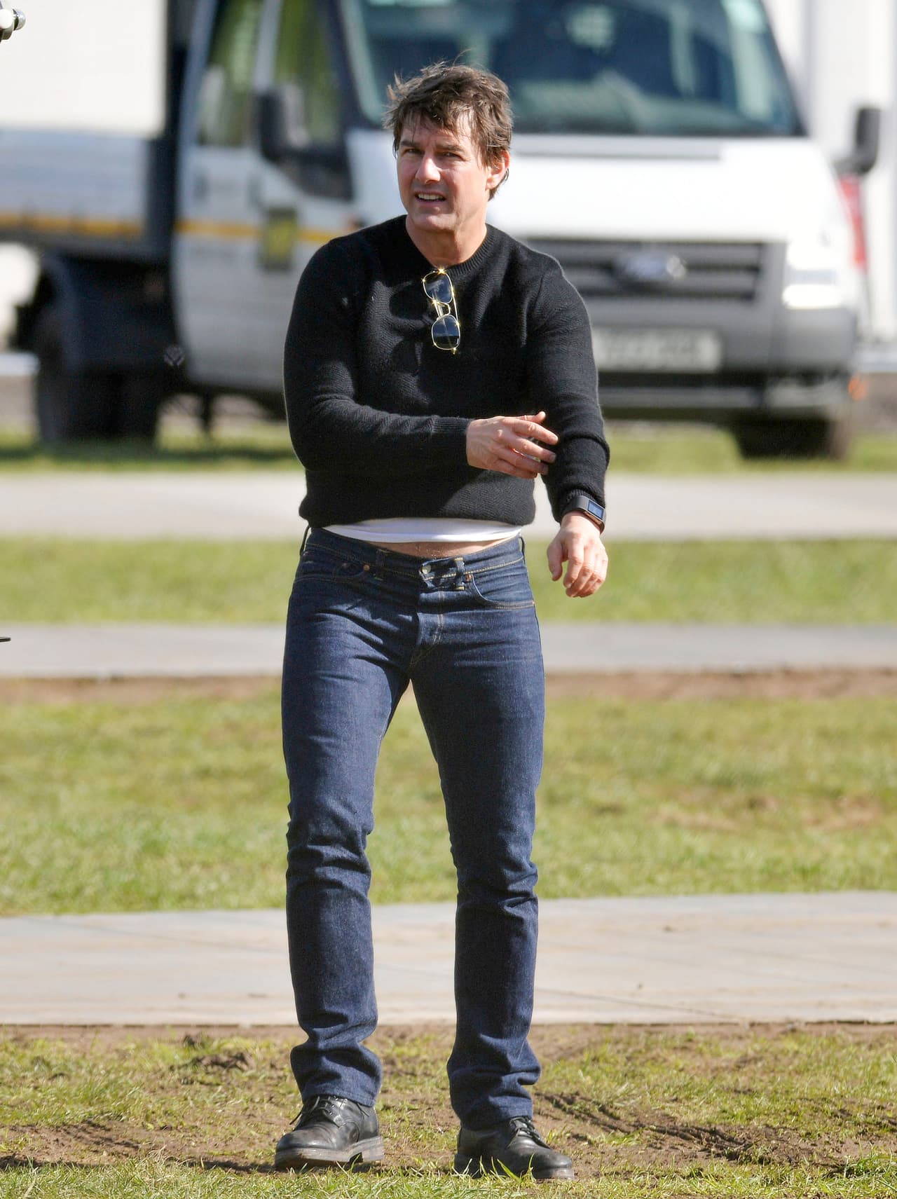 Esta vez lo vimos muy sonriente y emocionado.