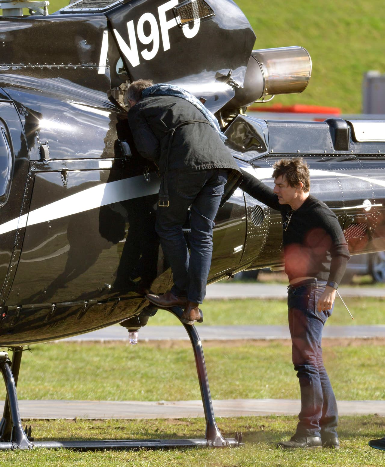 Revisaron la aeronave.