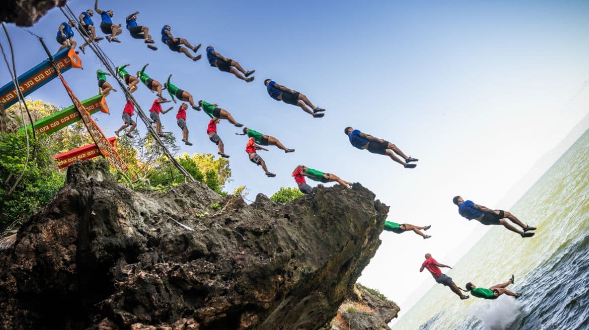 Así fue el salto de los participantes en el inicio de 'El Conquistador'