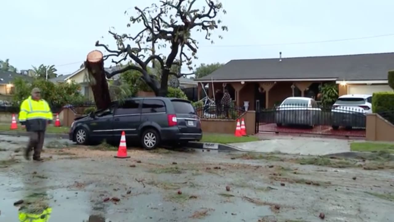 Un tornado EF-0 golpea Pico Rivera dejando severos daños en viviendas y autos