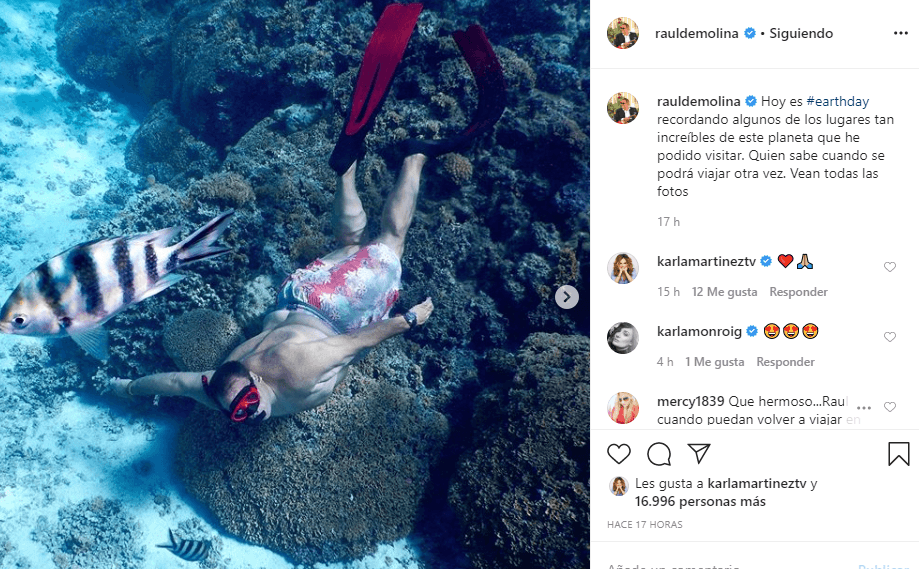 El 22 de abril, nuestro querido Raúl publicó un mensaje recordando algunos de sus viajes, y mostró su inquietud por cuándo se podrá viajar tranquilamente de nuevo y sin riesgo de contagiarse del coronavirus.