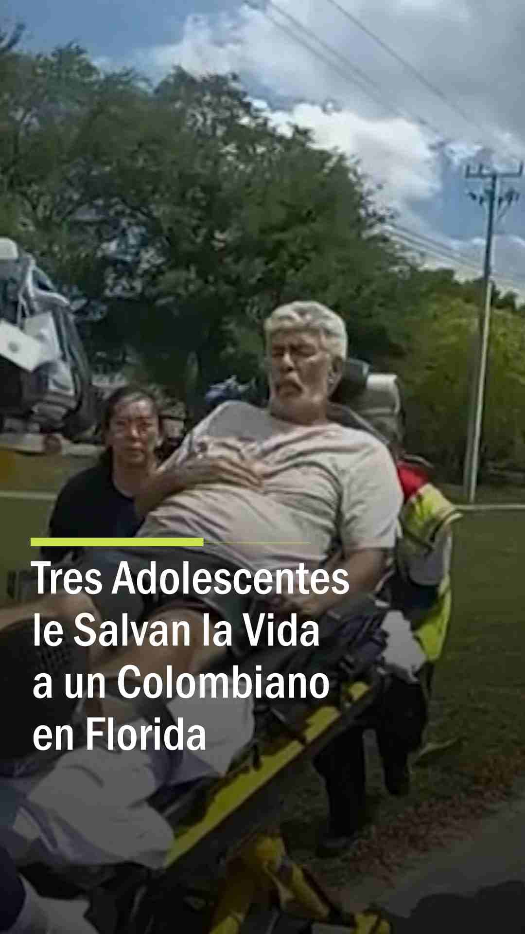 Tres adolescentes le salvan la vida a un colombiano en Florida