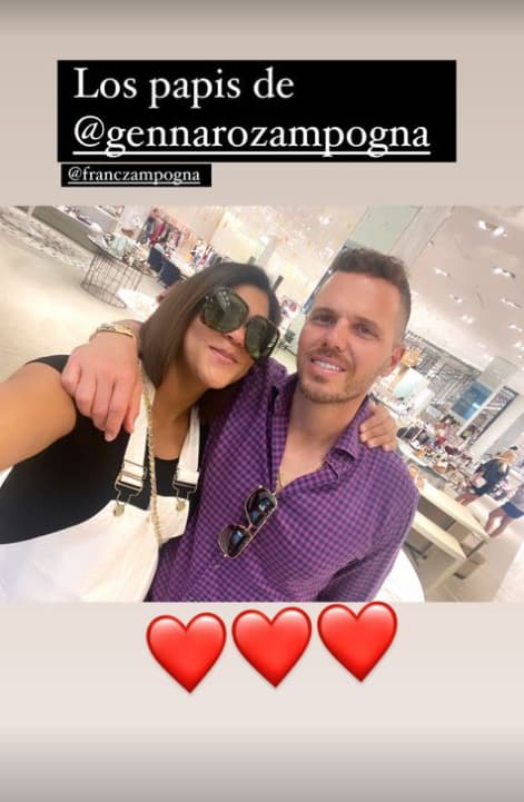 El pequeño Gennaro está a días de nacer y sus papis lo esperan con ansias. Así se le vio a Francisca festejando al papá de su bebé, su amado Francesco.