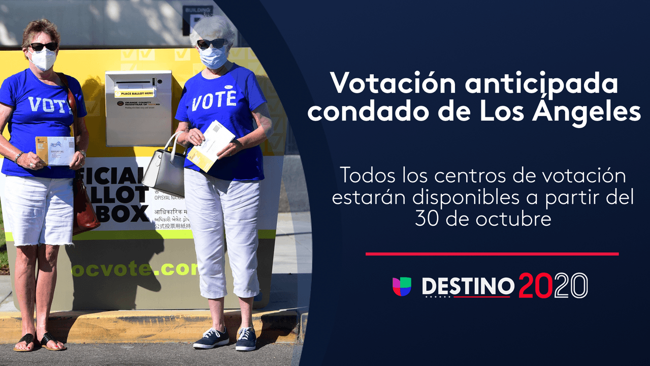 Esto es lo que tienes que saber sobre el voto anticipado en el condado de Los Ángeles