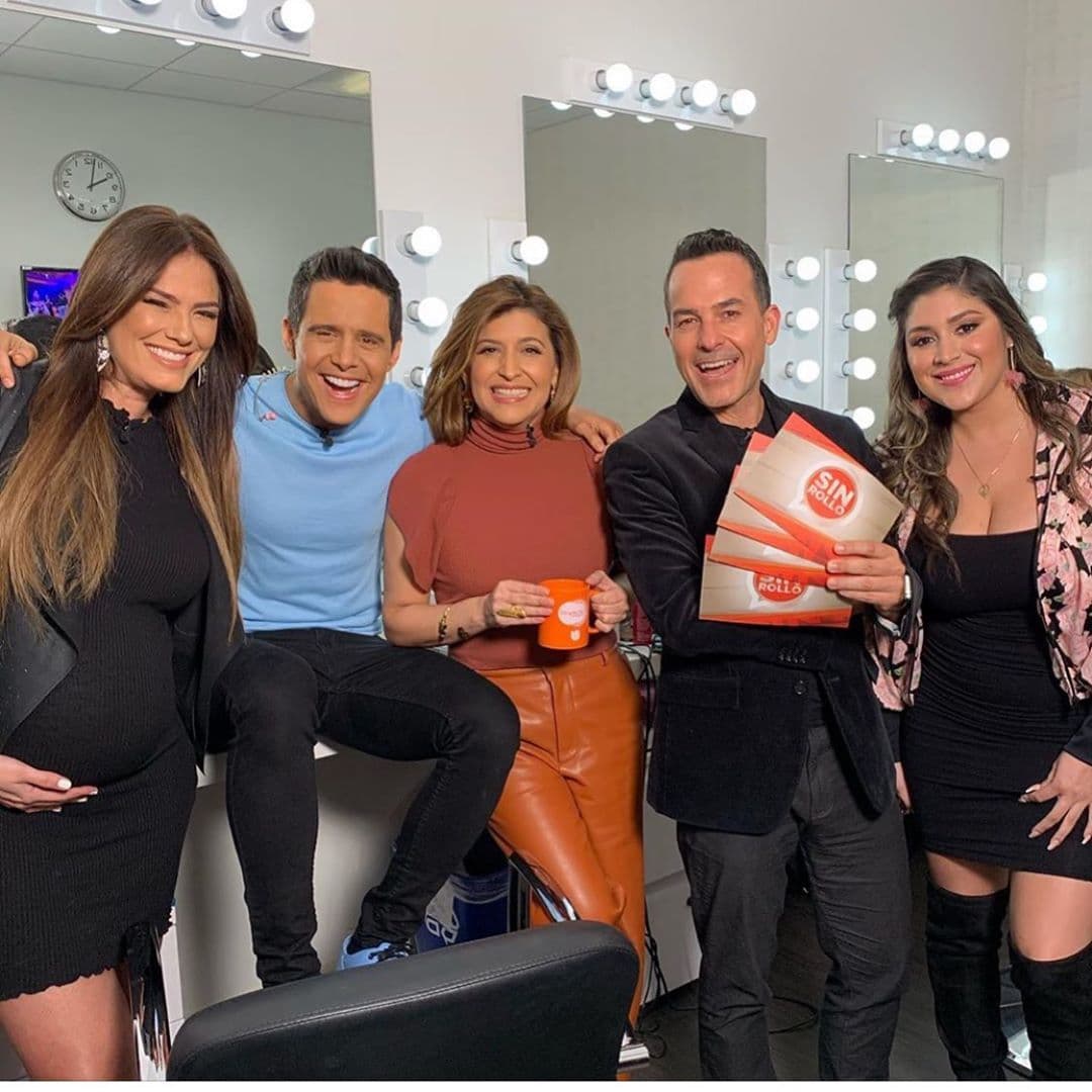 Andreina Espino y Alejandro Chabán estuvieron en Sin Rollo con Carlitos Calderón, Monse Medina y Marcela Sarmiento.