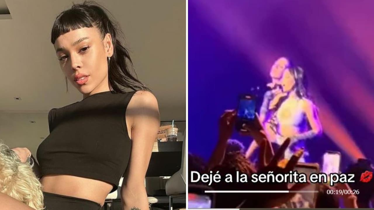 Danna Paola le cambia la letra a su canción 'Sodio' para defender a una fan durante un concierto