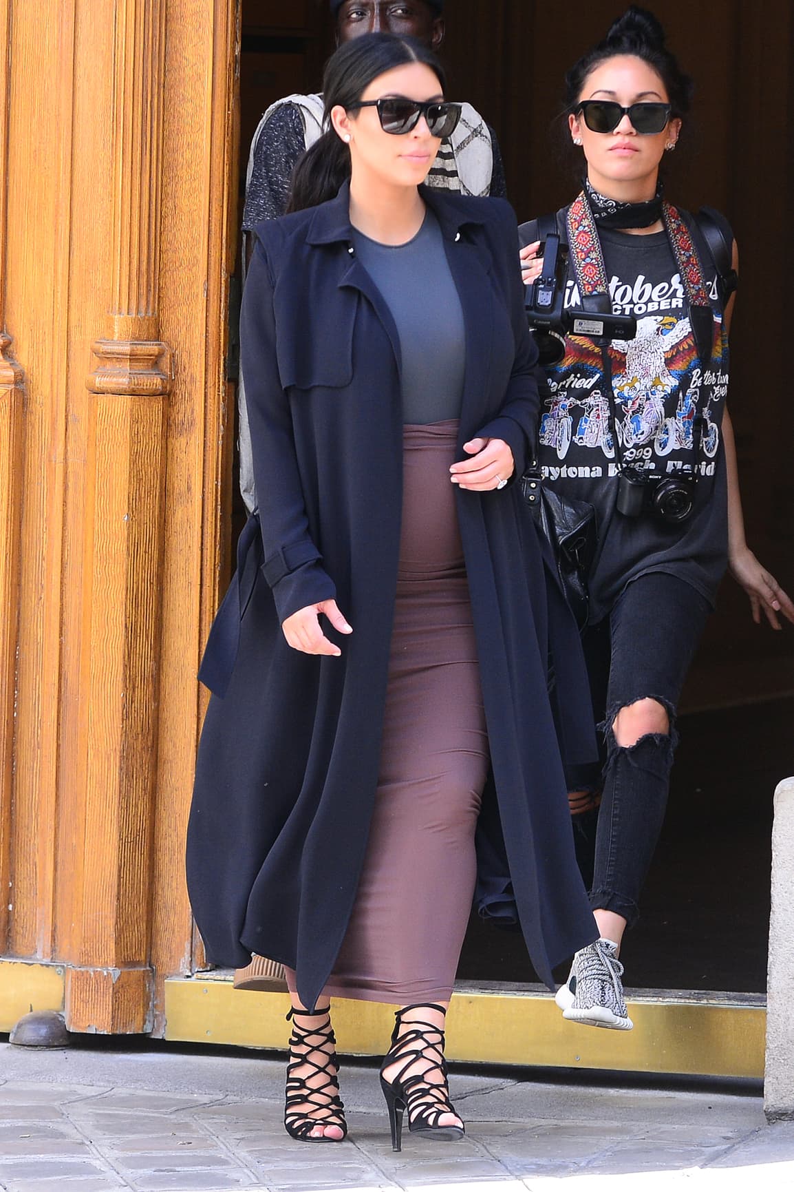 La barriguita de Kim está creciendo.