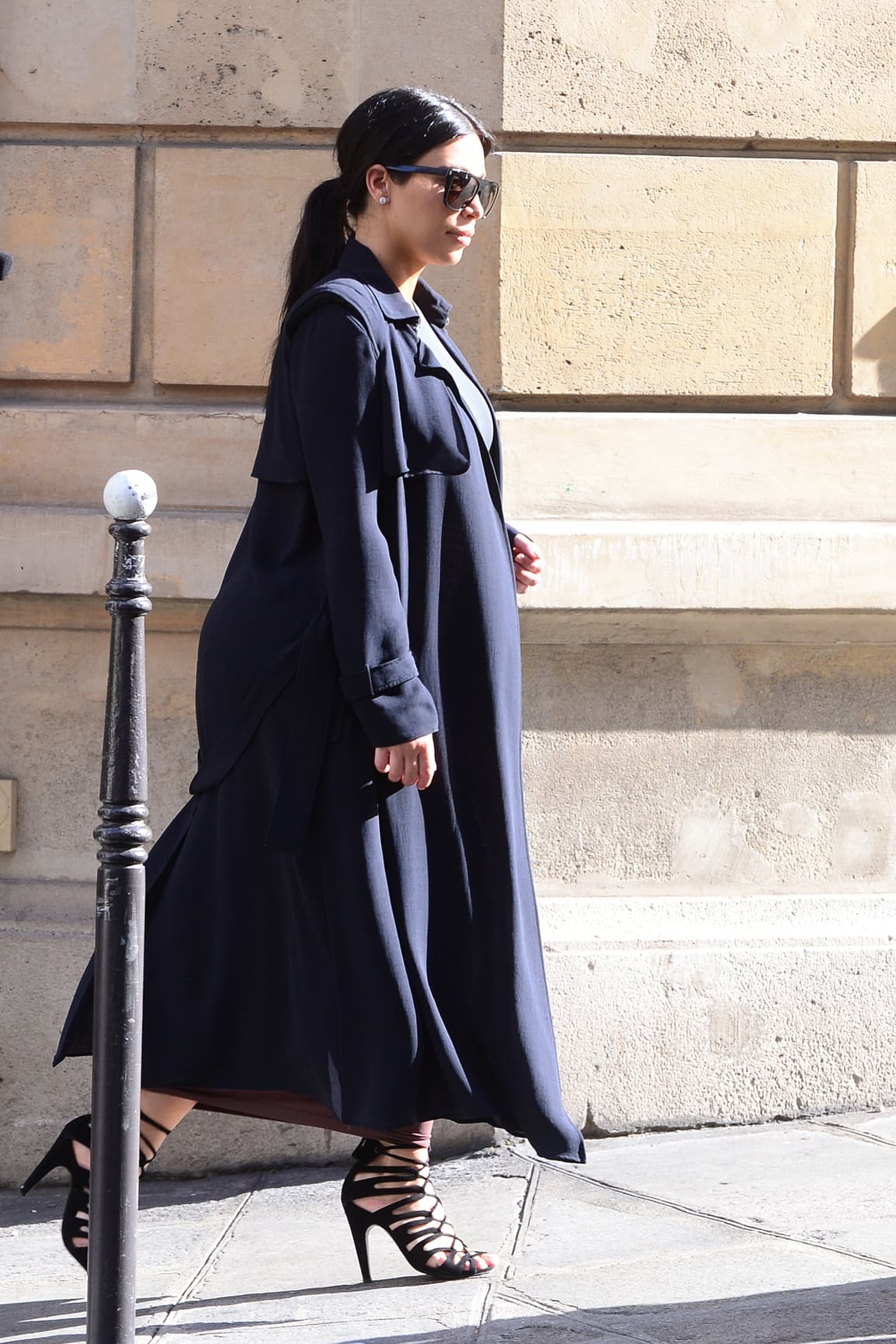 La barriguita de Kim está creciendo.