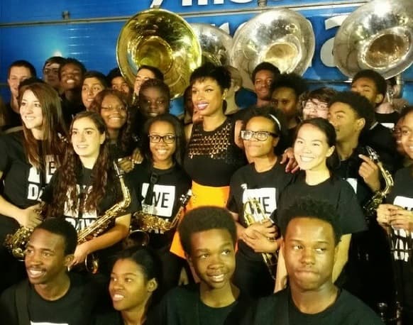 Algunos afortunados tuvieron la oportunidad de tomarse una foto del recuerdo con Jennifer Hudson.