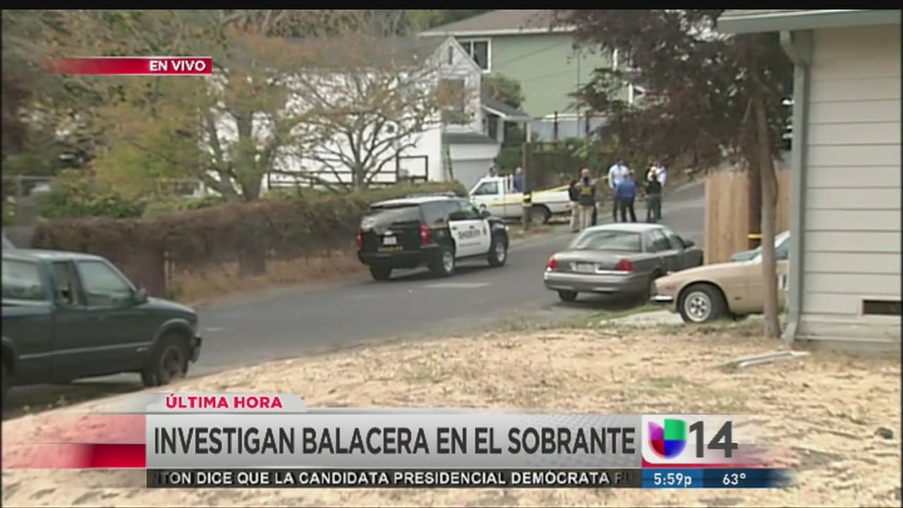 Investigan balacera a plena luz del día