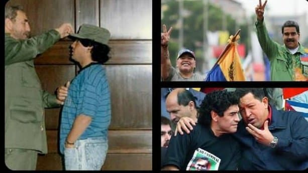 Sin duda, Maradona siempre fue muy cercano a los gobiernos de Cuba y Venezuela.