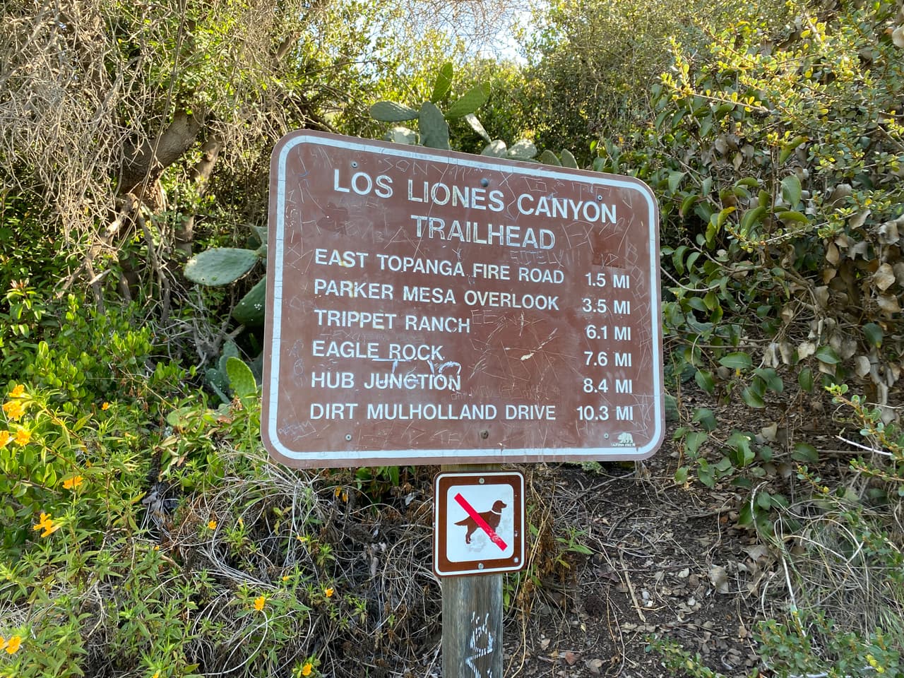 <b>East Topanga Fire Road</b>: con 1.5 millas de distancia. El final de este camino tiene un mirador en donde puedes admirar la ciudad de Los Ángeles y parte de la playa de Santa Monica y hasta Long Beach.