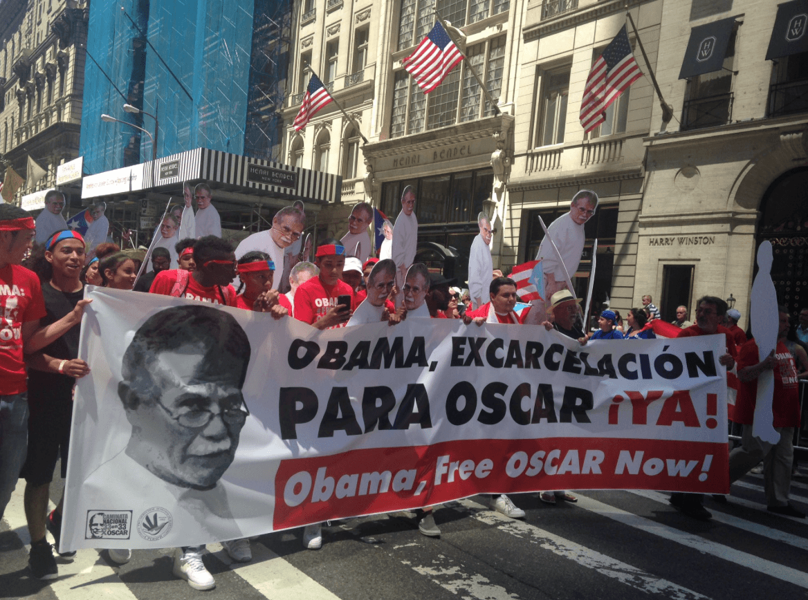 Puertorriqueños exigieron la liberación de Oscar López.