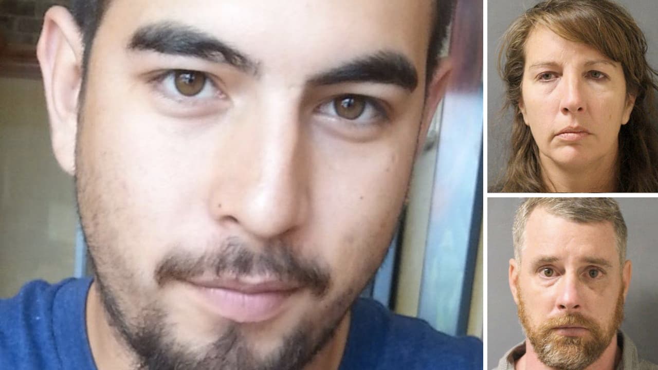 Estos son los protagonistas de un altercado que terminó con la muerte del hispano John Hernández. A la derecha aparece Chauna Thompson, quien era oficial del sheriff del condado Harris al momento del incidente, y su esposo Terry Bryan Thompson. La pareja fue acusada de asesinato por la muerte de Hernández.