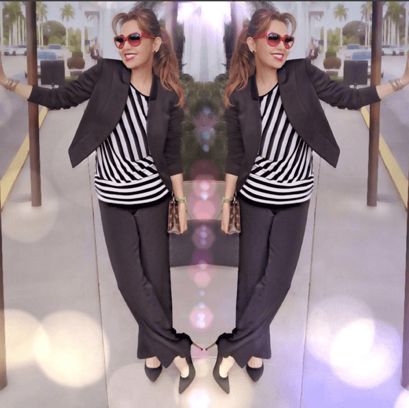 Thali nunca deja de lado ese tono fashionista que tanto la caracteriza.