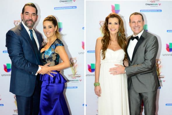 Estas fueron las parejitas que derramaron miel por toda la alfombra de los Premios TVyNovelas. ¿Cuál fue la mejor?
