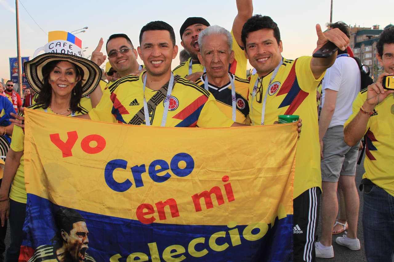 De todas las edades pero siempre portando la camiseta Tricolor, los colombianos se gozaron la fiesta mundialista de principio a finl.