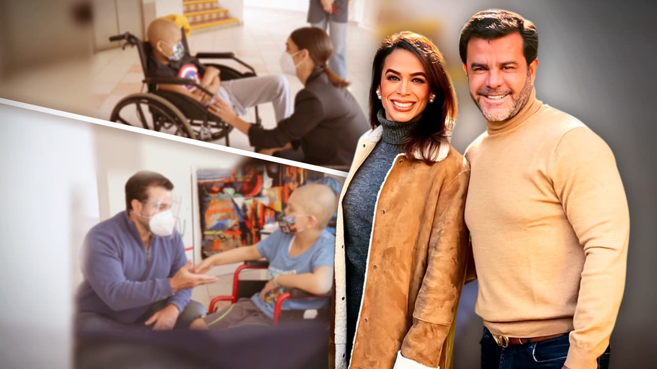 Eduardo Capetillo y Biby Gaytán ayudan a niños con cáncer después de que el actor sufriera la enfermedad