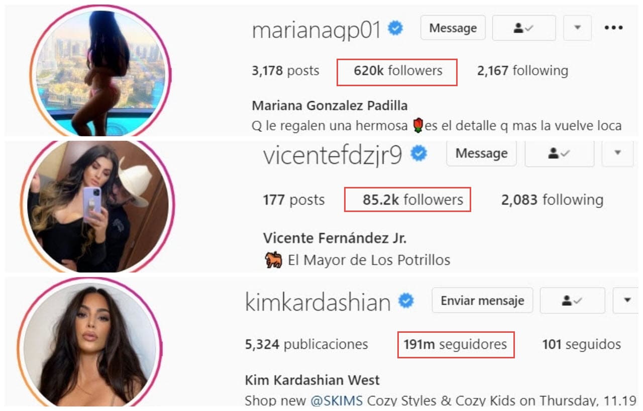 "Tiene 
<b>más de seiscientos mil seguidores</b>, yo creo que tiene un puñito más que yo", dijo el mexicano. 
<br>