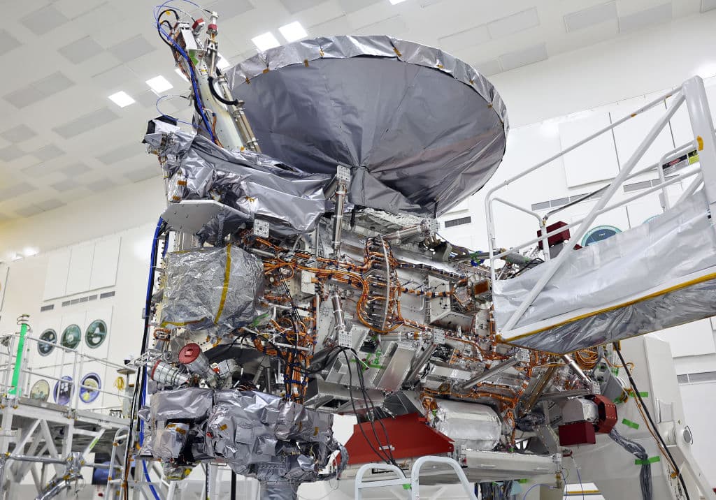 Casi lista para ser trasladada al Centro Espacial Kennedy, en Florida, se encuentra la 
<b>sonda espacial Europa Clipper</b>, que la Administración Nacional de Aeronáutica y Espacio (NASA) presentó este jueves 11 de abril en Pasadena, California.