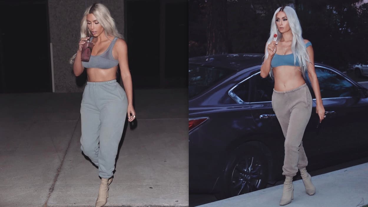 Paris Hilton dejó atrás sus acostumbrados atuendos para usar unos más sexy y deportivos emulando a su amiga Kim Kardashian. 
<br>