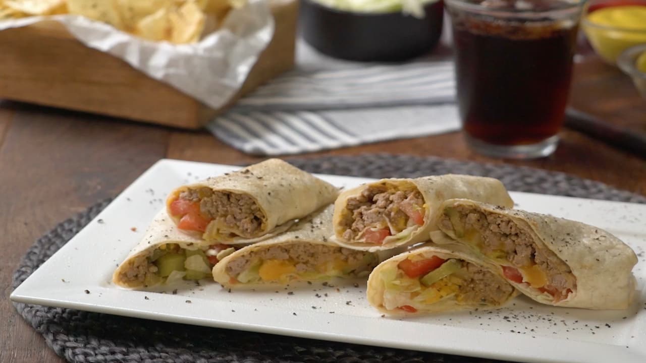 Burrito de hamburguesa