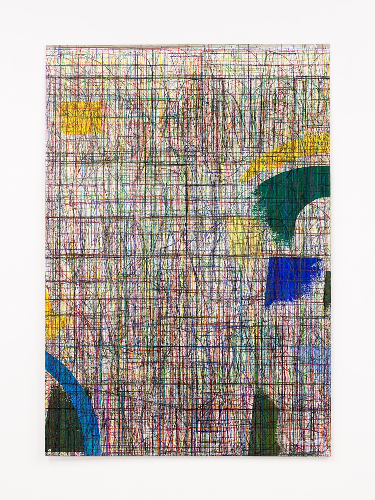 <b>Tercerunquinto</b>
<br>
<i>México</i>
<br>Arqueología del muro político, palimpsesto de estudios preliminares. Estudio de taller 1, 2017
<br>Proyectos Monclova
<br>Técnica mixta sobre cartón, montada sobre bastidor de madera y aluminio
<br>Tamaño: 51.2 × 35.4 × 2.0 pulgadas
<br>Miami Beach Convention Center | G26