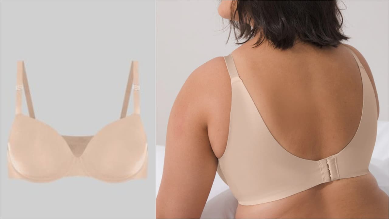 <b>1. Ropa interior que moldea</b>
<br>
<a href="https://www.soma.com/store/product/vanishing+back+full+coverage+bra/570160251?color=379&catId=cat5969283 " target="_blank">Brassier que 'desvanece' la grasa</a> de la espalda de Soma.
<b>Precio: desde $34.98</b>
<br>
<br>Si te molesta que se noten los gorditos, la celulitis o el exceso de grasa, se puede solucionar empezando por debajo de la ropa: elige ropa interior que soporte, contenga, modele y te de seguridad al moverte. No solo las fajas, también hay brassieres que ayudan con eso.