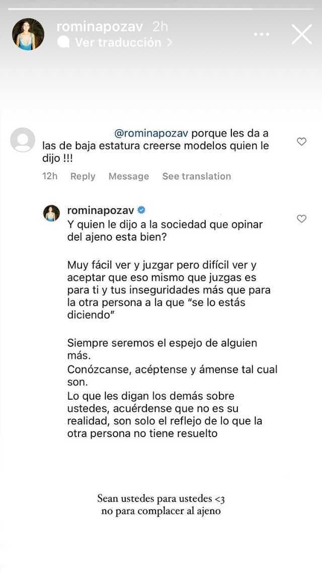 "Siempre seremos el espejo de alguien más. Conózcanse, acéptense y ámense tal cual son".
<br>