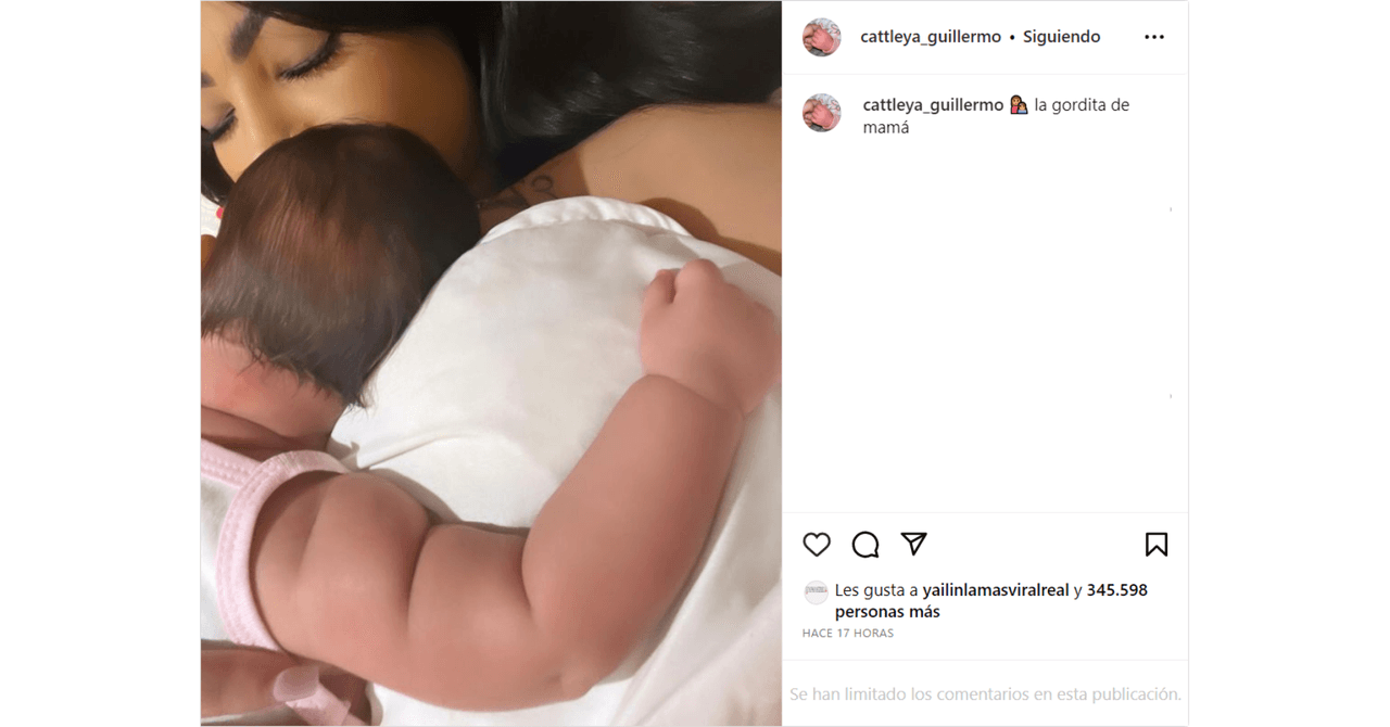 Yailin La Más Viral y su hija, Cattleya