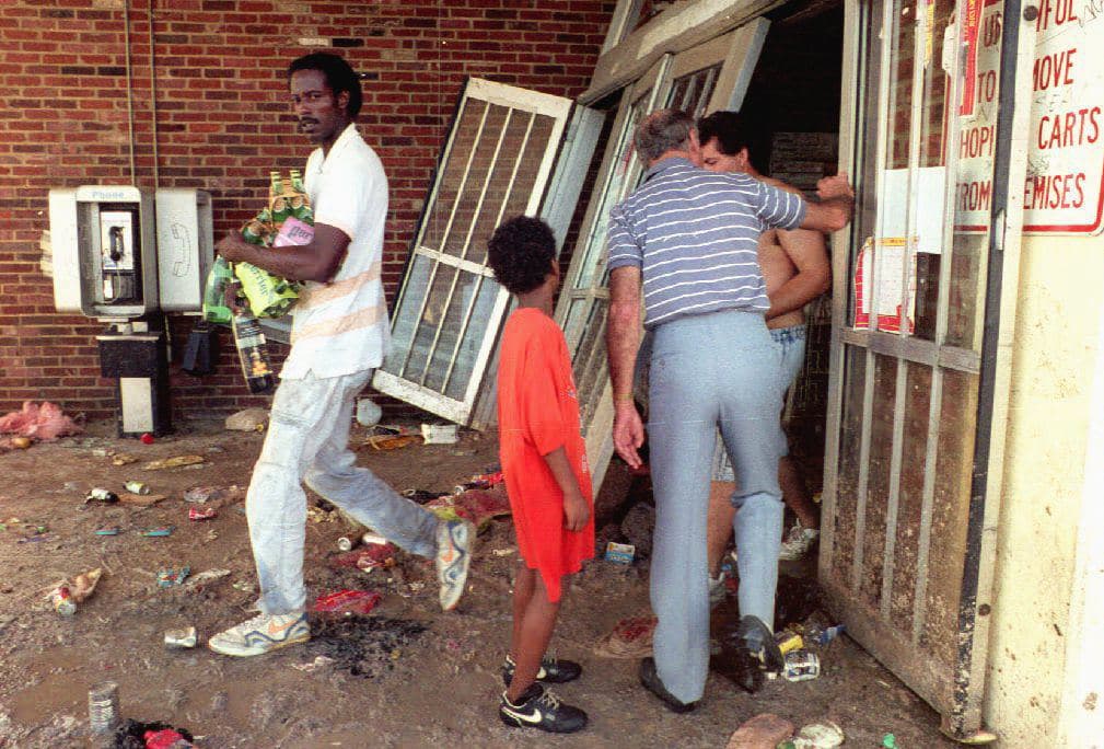 Hurricane Andrew aftermath.