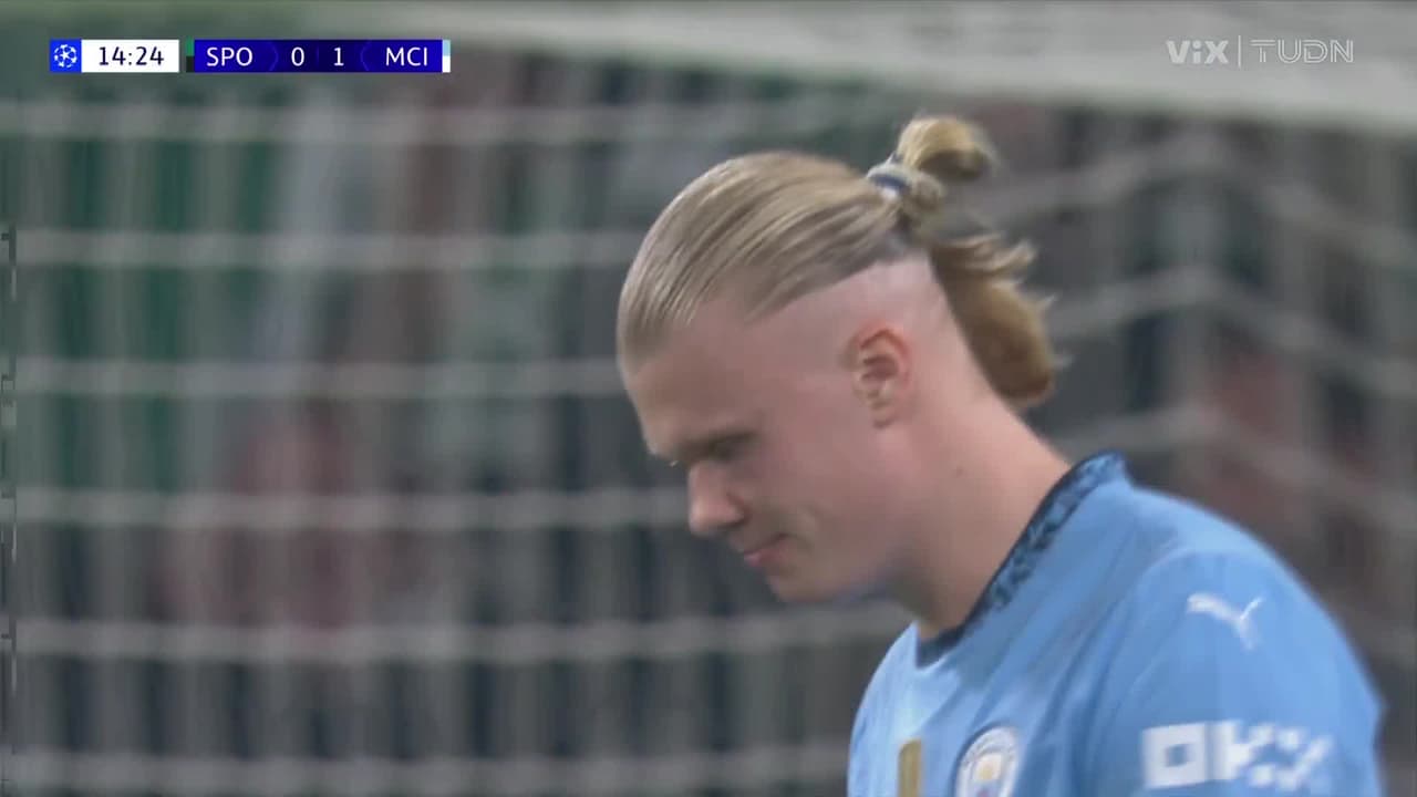 Gran centro y control, pero Haaland falla y se pierde el segundo del City