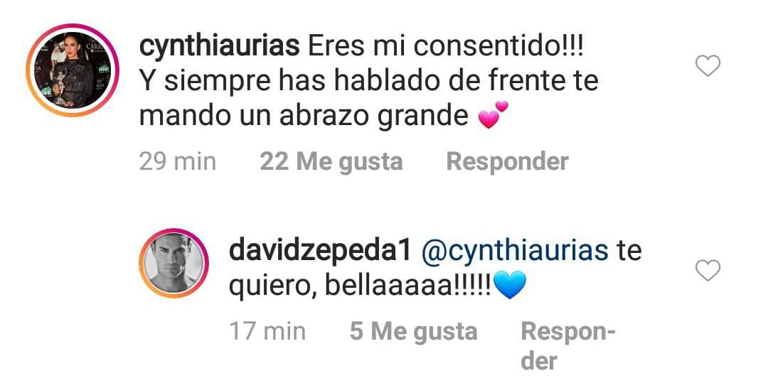 La presentadora Cynthia Urias se sumó a la lista de famosos respaldándolo.